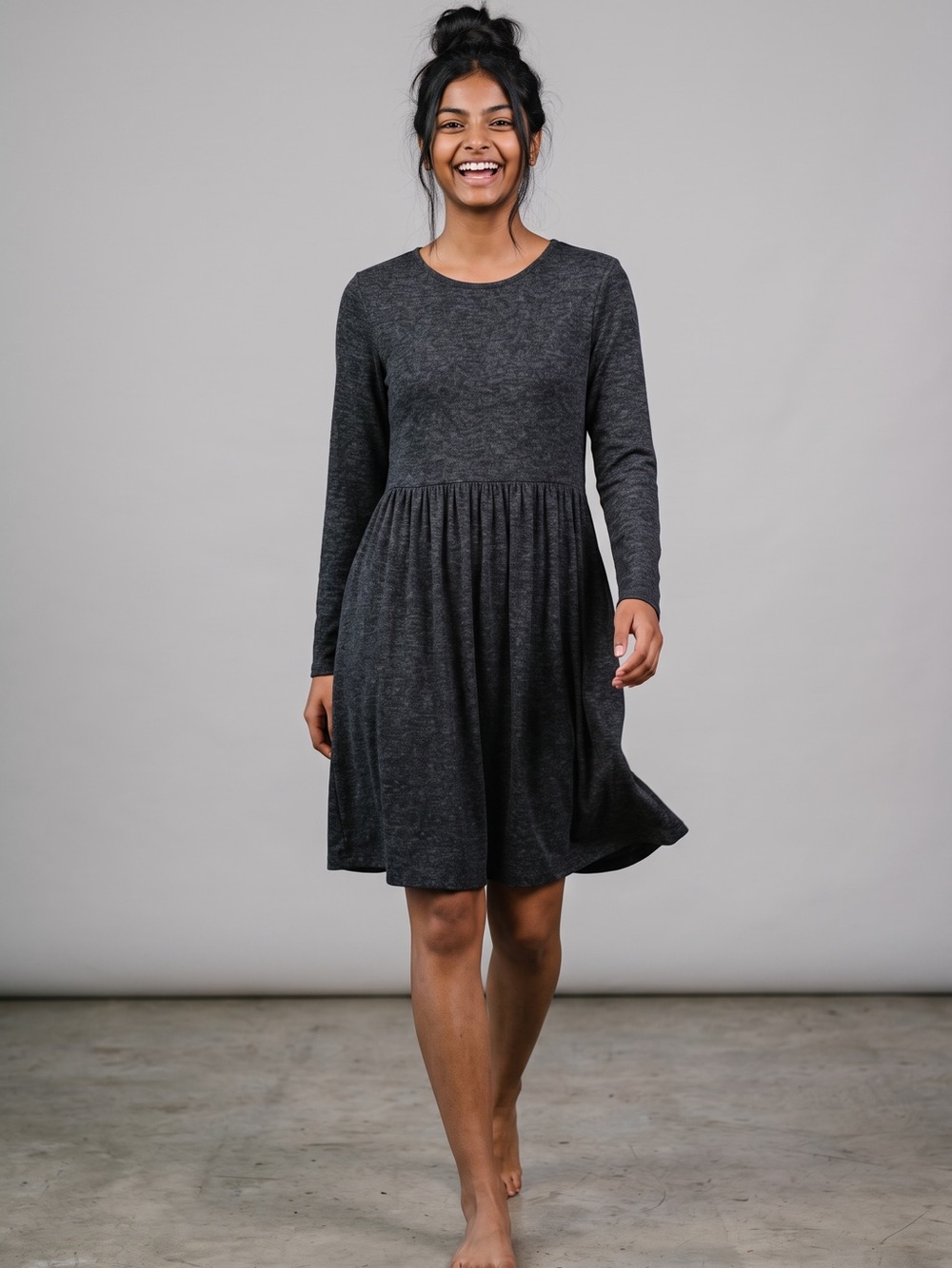 DB Moon Longyuan style casual and comfortable long sleeve dress. Size small GUC - Picture 1 of 7